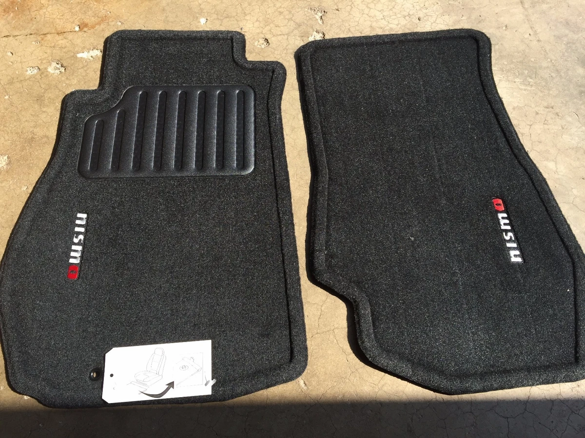 NEW OEM NISMO BLACK CARPET FLOOR MATS 2003 2005 350z 2 PIECE SET