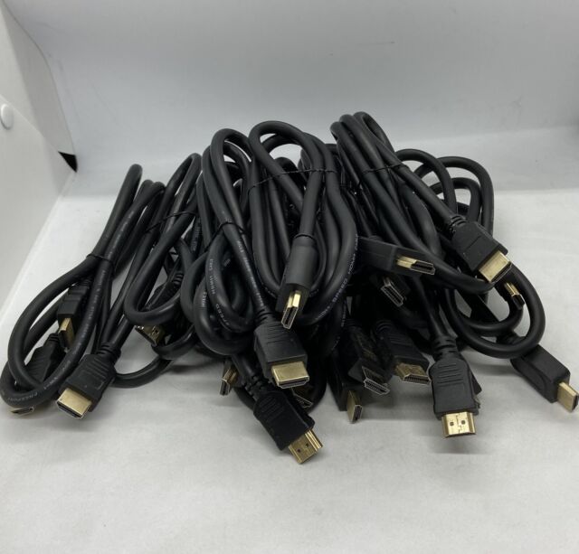 10x HDMI CABLE HDMI/M TO HDMI/M BLACK 1.5M -sale for 10 cables