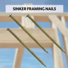Vinyl Coated Sinker Nails for Home Construction, Remodeling and Carpentry