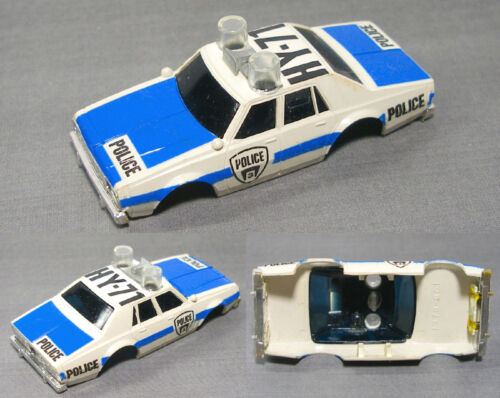 1979 Aurora AFX Chevy Pursuit HY-71 Police Slot Car BODY Rare EarlyClearGumdrops - Afbeelding 1 van 1