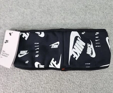 Nike Club Fleece Headband Mens Black/White Swoosh Logo OSFM