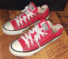 Converse Chuck Taylor All Star Low Top Sneakers Ox Red Size 5