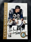 GINO MARCHETTI COLTS HOF AUTOGRAPHED SIGNED 4x6 HALL OF FAME COMMERATIVE CARD