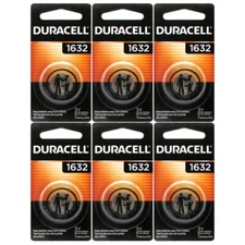 DURACELL DL1632 CR1632 1632 3v LITHIUM BATTERY x 6