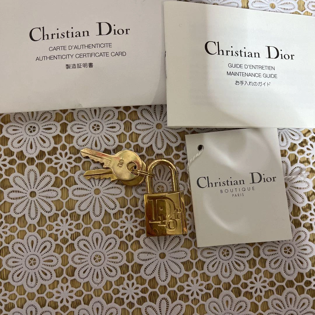 クリスチャンディオール CD Logo Jean Saddle Bag key-