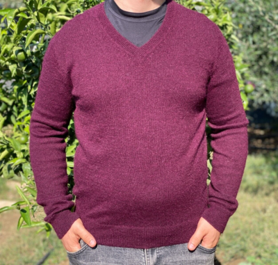 Rare Prada Milano Alpaca Casual Knit V-Neck Sweater Pullover