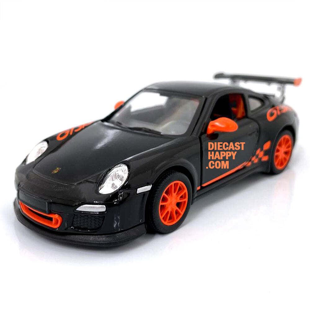 2010 Porsche 911 GT3 RS 1:36 Scale in White/Orange/Black