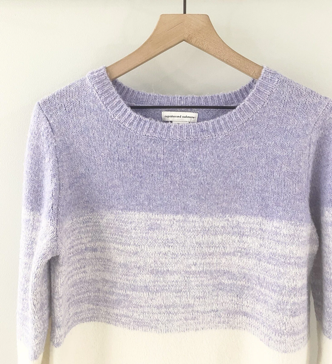 Cupcakes and Cashmere Ombr Sweater Purple Size Medium
