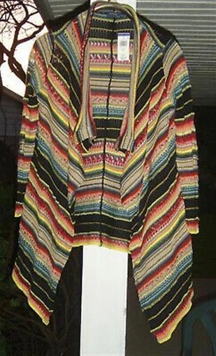 NWT Polo Ralph Lauren Southwestern Aztec Serape Poncho Sweater S/P MSRP $598
