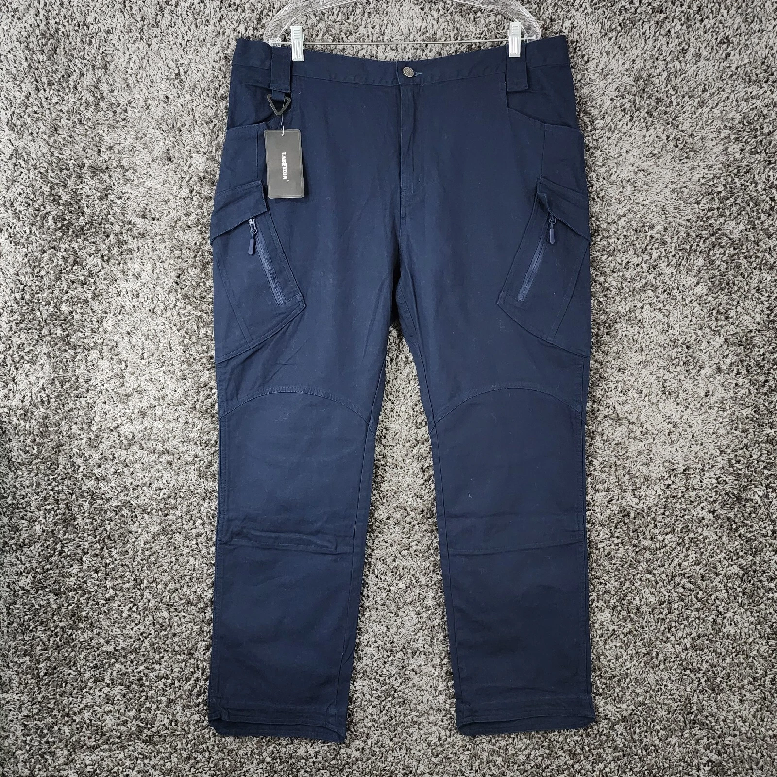 Labeyzon Mens Blue Cargo Tactical Pants Size 42x30