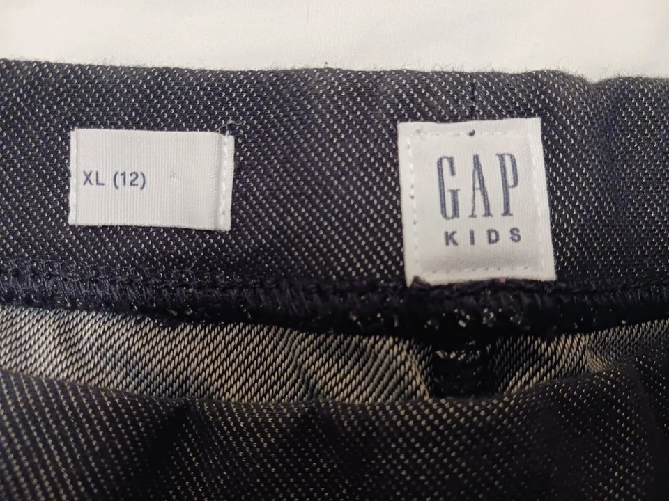 Gap Kids Girls True Black Knit Denim Leggings Size XL 12 - Image 2 of 3