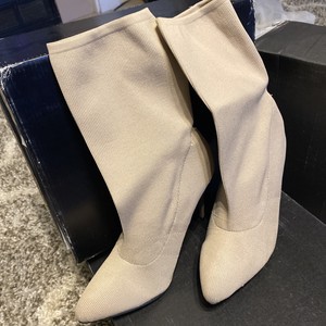 Botas Calcetín Beige Beston Damas Zapatos De Taco Con tamaño 10 con tacón  de 4.5 pulgadas | eBay