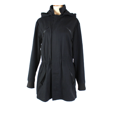 Y-3 Yohji Yamamoto X Adidas Hooded Jacket Black Cinched Waist Zip