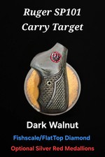 Ruger SP101 FGT OS Fingergroove Grips Fishscales/FlatTop Opt Top All Colors