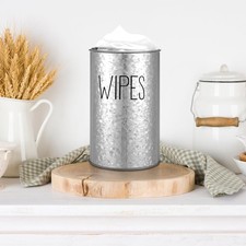 Wipes Dispenser for Bathroom Kitchen Counter Galvanized Iron Farmhouse Wipes ...