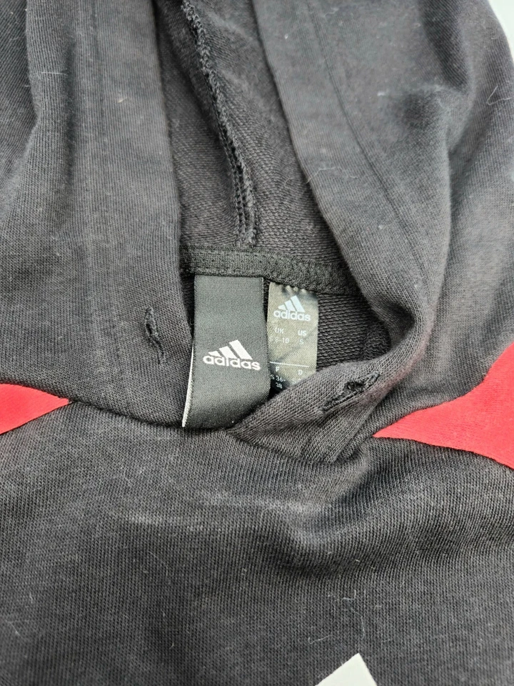 Adidas Hoodie Black Red Blue Badge Of Sport Sweatshirt Size S - Bild 3 von 4