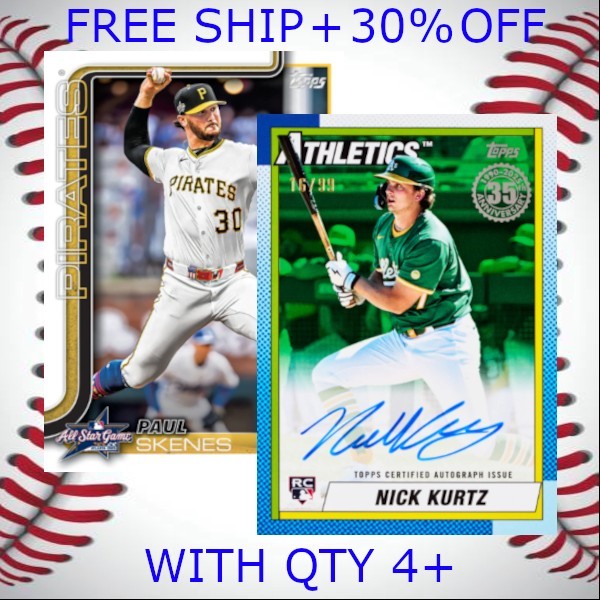 2025 Topps Update + Parallels & Inserts - Baseball - You Pick -