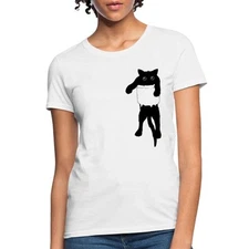 Cat In Pocket Women's T-Shirt
