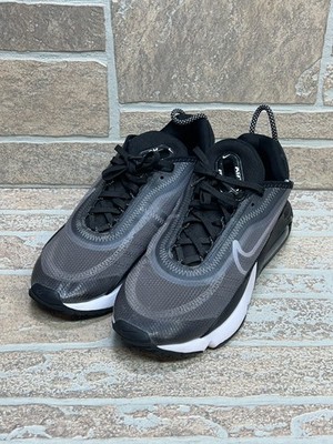 Nike Air Max 2090 Black White Metallic Silver CK2612-002 Women's Size 8