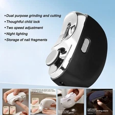 Automatic Nail Clipper Finger nail Trimmer Nail Polisher 2in1 Manicure Tool