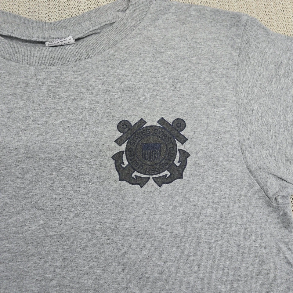 Camisa de la Guardia Costera de los Estados Unidos para Hombres Pequeña Gris Doble Cara Militar Gráfico Skilcraft Foto 3 de 4