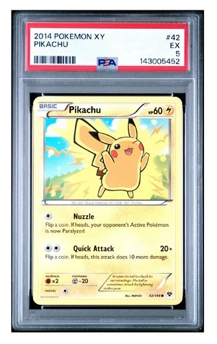 2014 POKEMON XY PIKACHU 42 PSA 5