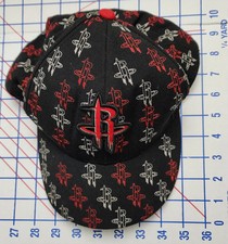 Hat cap Houston Rockets Fitted size 8 NBA UNK Rare Blast-off Logo 