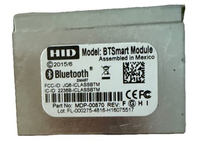 (Lot of 3) HID Proximity Reader BTSmart Bluetooth Module MDP-00870 -Modules Only