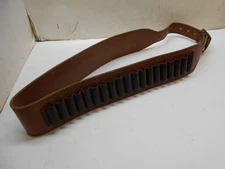 oak ridge leather works 19 loop leather rifle shell 30/06 style belt 40-47 "