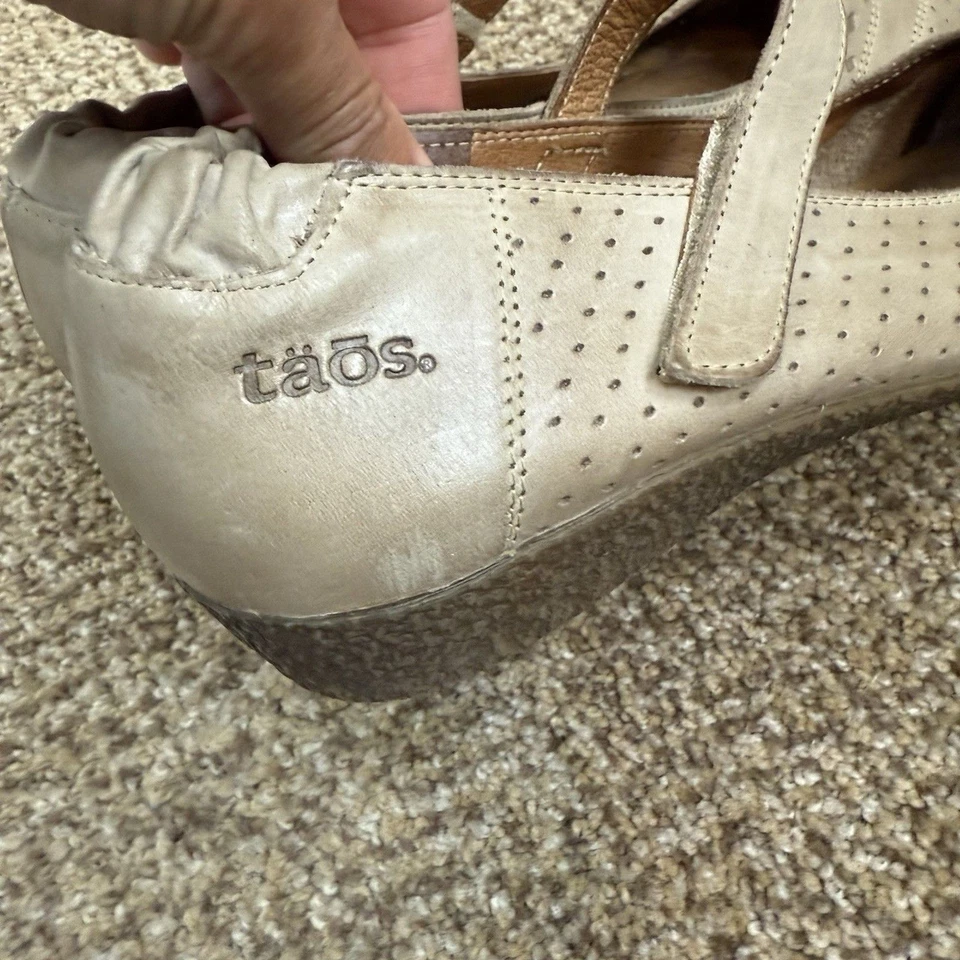 Zapatos Mary Jane de cuero sin cordones Taos Sand Dollar para mujer talla EU 41 US 10-10,5 USADOS EN EXCELENTE ESTADO Foto 2 de 4