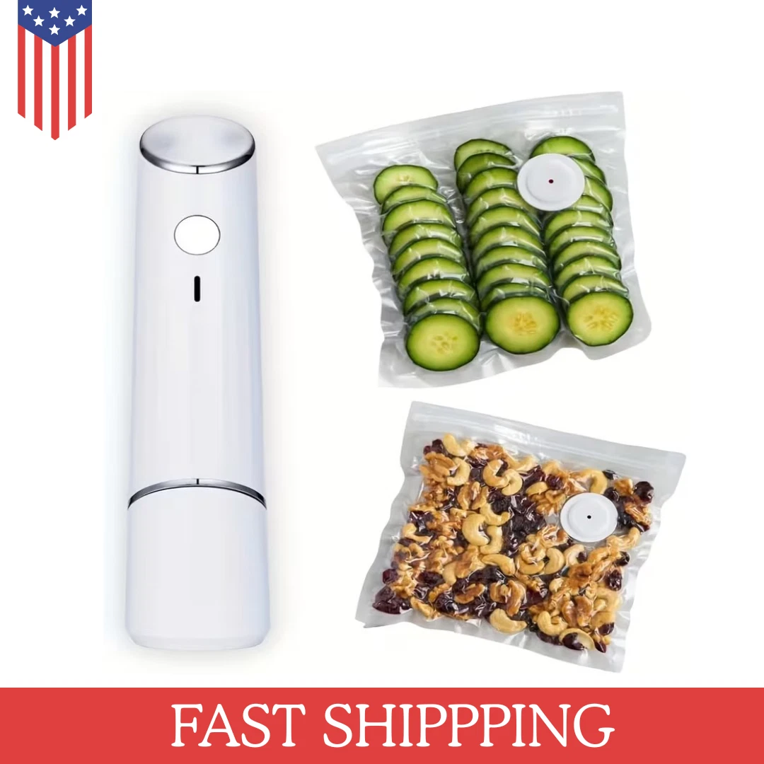 Compact Vacuum Sealer for Food Vacuum Sealer Machine + 15 Reusable