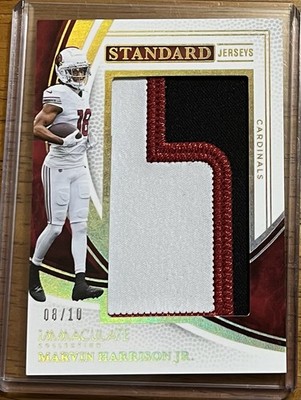 2025 Panini Immaculate Marvin Harrison Jr 8/10 3 Color Patch Standard Jerseys