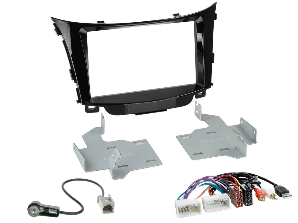 JVC USB Bluetooth MP3 DAB 2DIN Autoradio für Hyundai i30 ab 2012 AUX USB - Bild 3 von 4