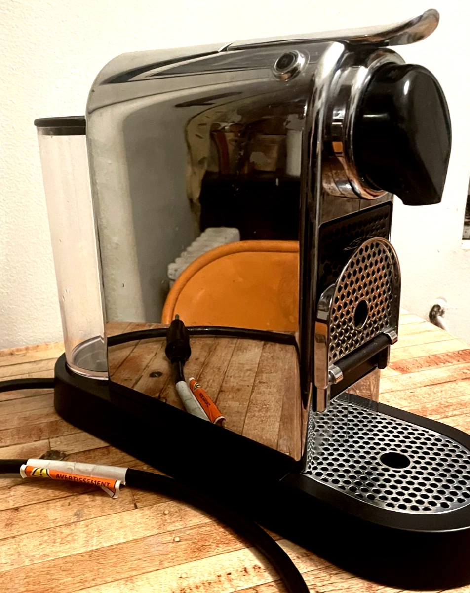 Nespresso CitiZ & Milk espresso/ Chrome Finish /As Is/For Repair or Parts
