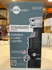 Insinkerator Badger 5XP Garbage Disposal, 3/4 HP Continuous Feed with Power Cord