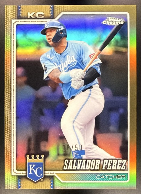 2026 Topps Chrome Salvador Perez #283 Gold Refractor 38/50 Royals