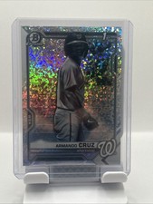 2021 1st Bowman Chrome ~ Armando Cruz ~ B&W Mini Diamond Refractor ~ #BCP-247