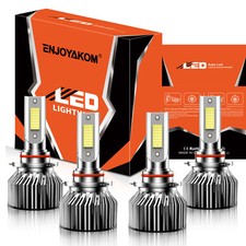 4X 9005 LED Headlight Bulb Kit High Low Beam 6000K For Kia Stinger 2018-2021