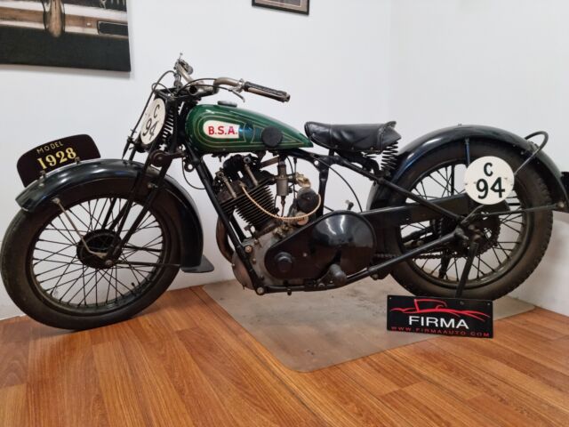 Very Rare 1928 BSA Sloper Motorcycle at Firma Trading Motorbikes Australia