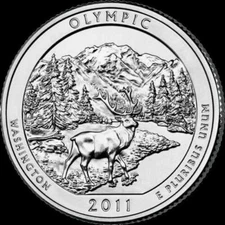 2011 D - Olympic National Park Quarter Washington America The Beautiful ATB