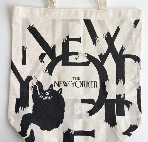 New The New Yorker Limited Edition Canvas Tote Bag 15" x 15" x 5" New and Sealed - Picture 3 of 8