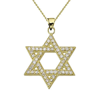 14Kt Jewish Star Pendant Jewish Star 