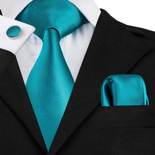 200 Color Mens Ties Paisley Striped Floral Solid Silk Tie Necktie Set Wedding - Imagen 142 de 246