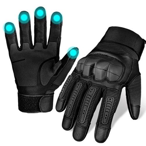 XL Tactical Motorcycle Full Finger Gloves Motorbike Riding Motocross Mittens - Picture 4 of 12