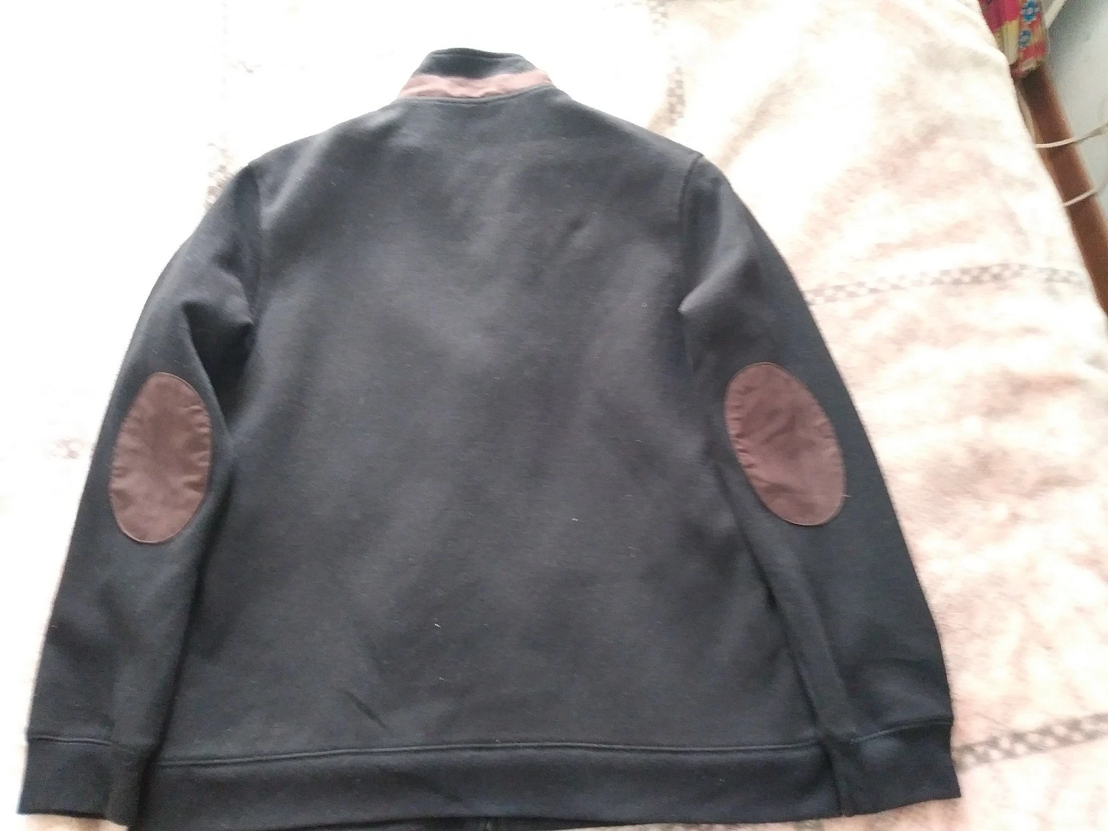 Tasso Elba Men's Knit Full-Zip Lined Jacket Black Brown Size M   image 3
