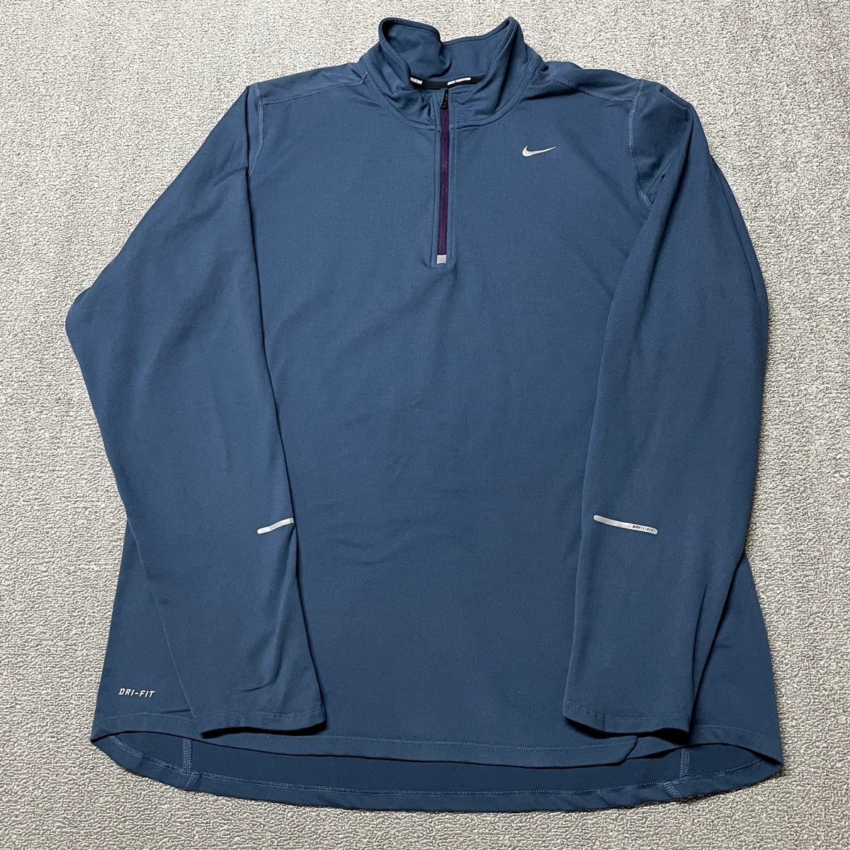 Men's train n top logo quarter zip fleece