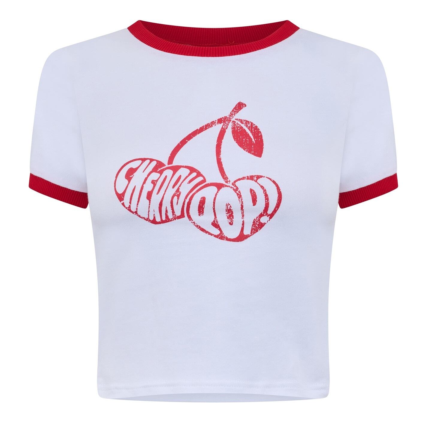 Укороченная футболка Daisy Street Damen Cherry Ringr T