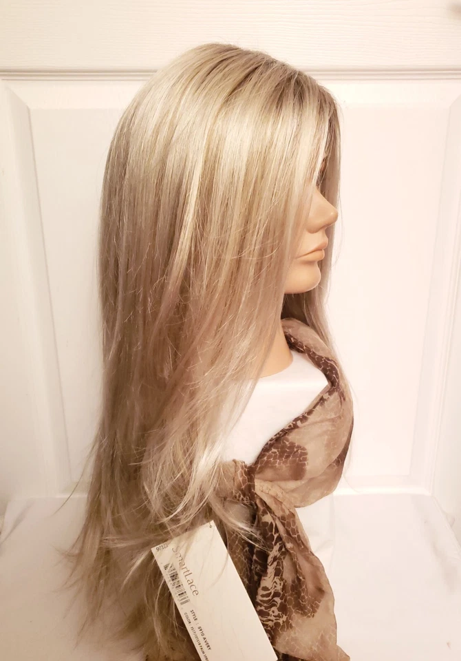 Avery by Jon Renau Synthetic Wig FS17/101S18 Palm Springs Blonde Lace Mono Top - Image 2 of 4