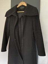 Jones New York Black Wool Coat Uk Size 8, Us Size 4
