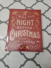 TWAS the NIGHT BEFORE CHRISTMAS & Other Christmas Tales Leather Hardcover Book